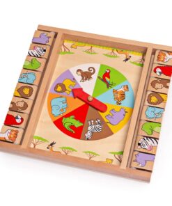 Дървена игра с животни Джунгла Bigjigs