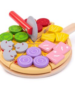 Дървена играчка за готвене Пица Bigjigs