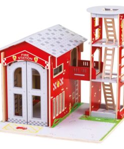 Дървена играчка Градска пожарна Bigjigs
