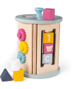 Дървена играчка за подвижно сортиране Монтесори игра Bigjigs