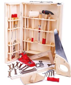 Дървена кутия с инструменти за деца Bigjigs