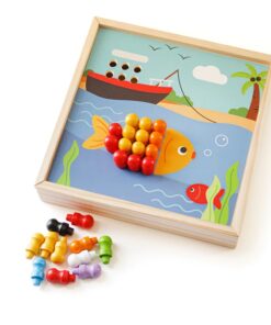 Дървена мозайка за деца Морски свят Bigjigs