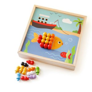 Дървена мозайка за деца Морски свят Bigjigs
