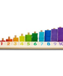 Дървена низанка с цифри и форми Melissa & Doug