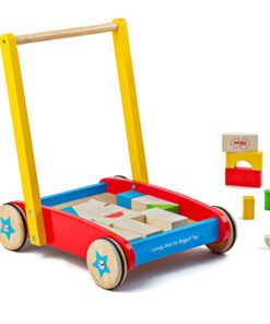 Дървена проходилка за бутане със сортер Bigjigs