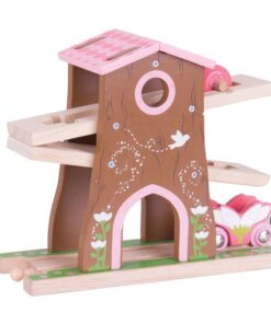 Дървено влакче Къща на дървото Bigjigs