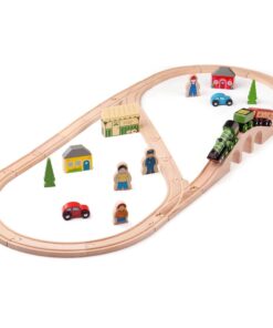 Дървено влакче с релси Летящия Шотландец Bigjigs