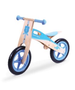 Дървено детско колело за баланс Синьо Bigjigs