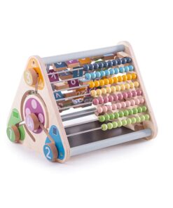 Дървено сметало с букви, цифри и животни Bigjigs