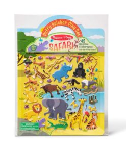 Книжка със стикери сафари животни Melissa & Doug