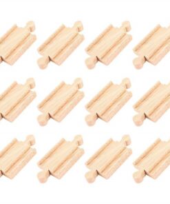 Комплект дървени релси Прави 8бр Bigjigs