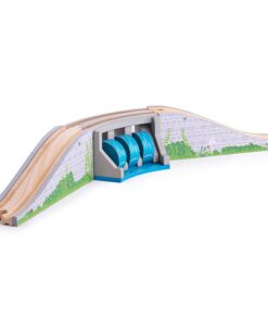 Аксесоар за дървени влакчета Мост с водопад Bigjigs