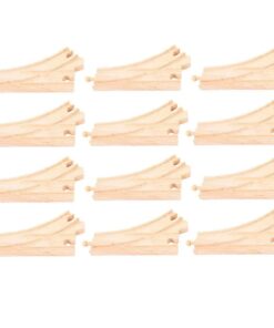 Комплект от дървени релси за дървена железница Bigjigs