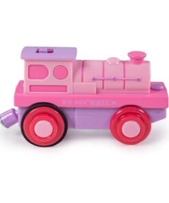 Локомотив с батерии в розово Bigjigs