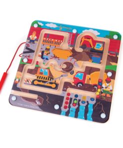 Магнитен лабиринт за деца Строителна площадка Bigjigs