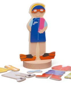 Магнитна кукла за преобличане Спортни дейности Bigjigs