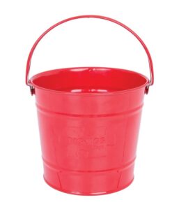 Метална детска кофичка в червен цвят Bigjigs
