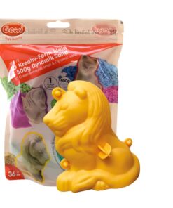 Bigjigs -  3D творчески комплект с пясък и формичка лъв