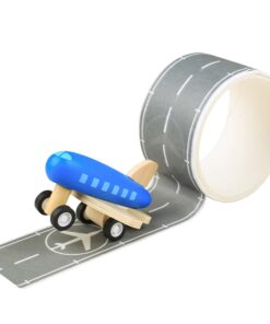 Тиксо с писта и дървено самолетче Bigjigs