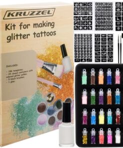 Блестящ комплект за татуировки Kruzzel 20422