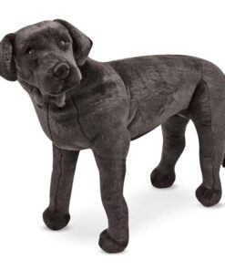 Голяма плюшена играчка за деца Черен лабрадор Melissa & Doug