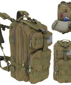 Голяма туристическа раница в зелено