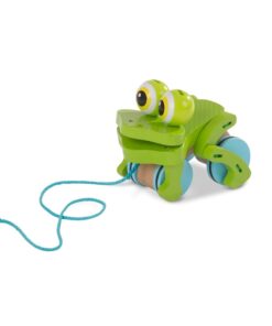 Детска дървена играчка за дърпане Жаба Melissa & Doug