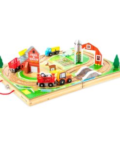 Детски дървен комплект с колички Ферма Melissa & Doug