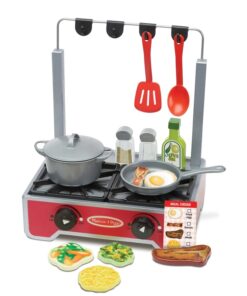 Детски дървен плот за готвене с котлони Melissa & Doug