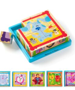 Дървен детски пъзел с кубчета Melissa & Doug