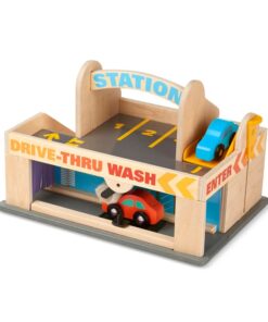 Дървен детски сервизен паркинг Melissa & Doug