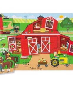 Дървен музикален пъзел Около фермата Melissa & Doug
