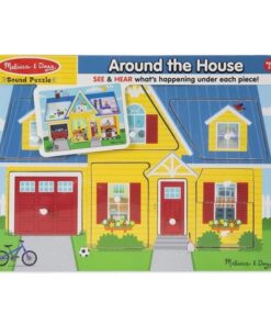 Дървен музикален пъзел за деца Къща Melissa & Doug