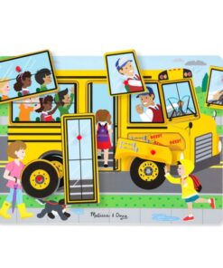 Дървен музикален пъзел с рими Автобус Melissa & Doug