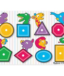 Дървен пъзел за деца Геометричните фигури Melissa & Doug