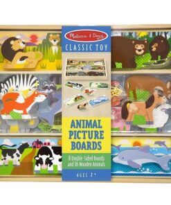 Melissa & Doug - Дървен пъзел за сортиране - Триизмерни животни