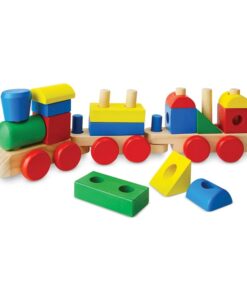 Дървена низанка влакче с геометрични фигури Melissa & Doug