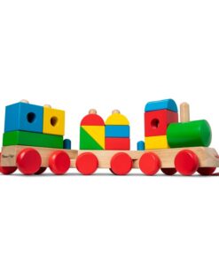 Дървено детско влакче за подреждане Melissa & Doug
