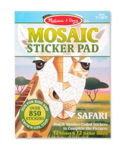Книжка с мозаечни стикери Сафари Melissa & Doug