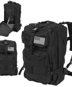 Многофункционална голяма раница в черно