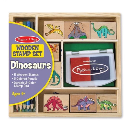 Творчески комплект с печати и моливи Динозаври Melissa & Doug