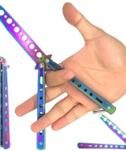 Тренировъчен нож пеперуда - цветен Malatec