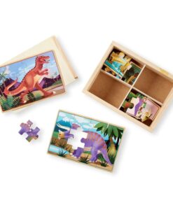 Четири дървени пъзела Динозаври Melissa & Doug