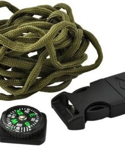 Гривна с компас и аксесоари в зелен цвят