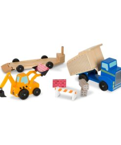 Детски дървени колички Самосвал и товарач Melissa & Doug
