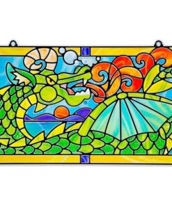 Детски комплект за стъклопис със стикери Дракон Melissa & Doug