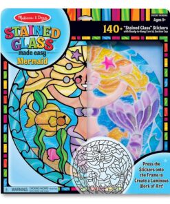 Детски комплект за стъклопис със стикери Русалка Melissa & Doug