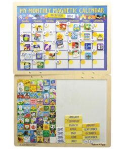 Детски магнитен календар на английски Melissa & Doug