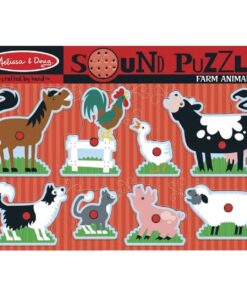Детски музикален пъзел с дръжки Ферма с животни Melissa & Doug