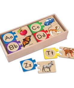 Дървен детски пъзел Английската азбука Melissa & Doug